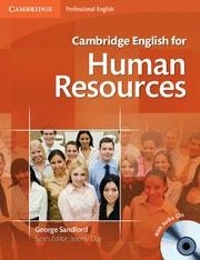 CAMBRIDGE ENGLISH FOR HUMAN RESOURCE SB+CD | 9780521184694 | GEORGE SANDFORD