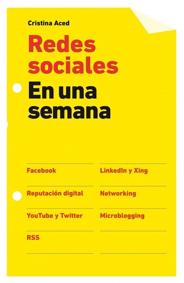 REDES SOCIALES EN UNA SEMANA | 9788498750584 | Aced, Cristina