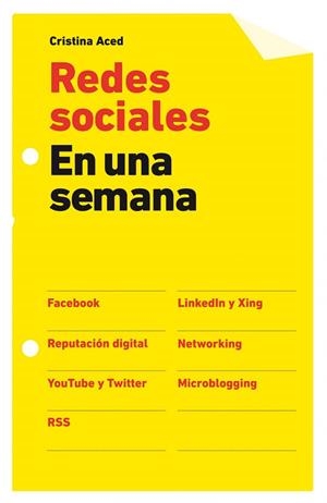 REDES SOCIALES EN UNA SEMANA | 9788498750584 | Aced, Cristina
