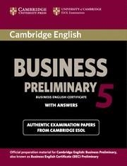 BEC PRELIMINARY CAMBRIDGE PRACTICE TEST 5 SB+KEY | 9781107631953 | CAMBRIDGE ESOL