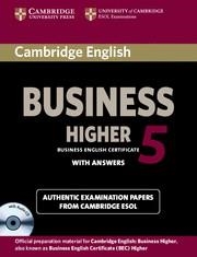 BEC HIGHER CAMBRIDGE PRACTICE TEST 5 SB+KEY+CD | 9781107669178 | CAMBRIDGE ESOL