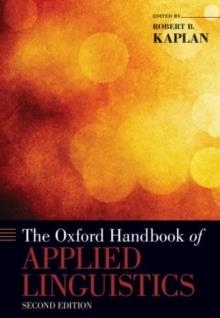 THE OXFORD HANDBOOK OF APPLIED LINGUISTICS | 9780195384253 | ROBERT B. KAPLAN