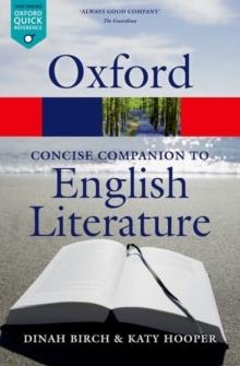 OXFORD CONCISE COMPANION TO ENGLISH LITERATURE | 9780199608218 | DINAH BIRCH AND KATY HOPPER