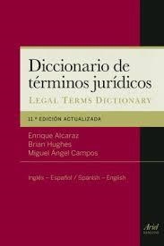 DICCIONARIO DE TERMINOS JURIDICOS | 9788434404984 | Alcaraz, Enrique;Hughes, Brian;Campos Pardillos, Miguel Ángel