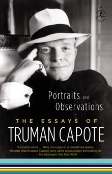 PORTRAITS AND OBSERVATIONS | 9780812978919 | TRUMAN CAPOTE