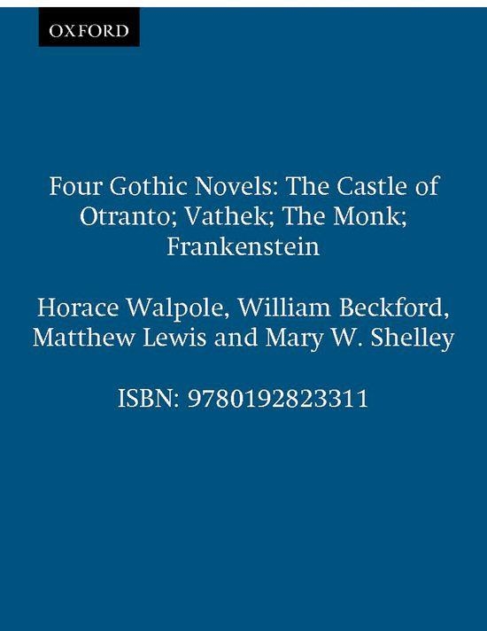 FOUR GOTHIC NOVELS (WALPOLE) | 9780192823311 | HORACE WALPOLE, WILLIAM BECKFORD, MATTHE