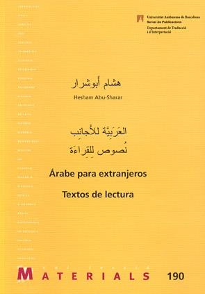 ARABE PARA EXTRANJEROS TEXTOS DE LECTURA | 9788449025013 | Abu-Sharar, Hesham