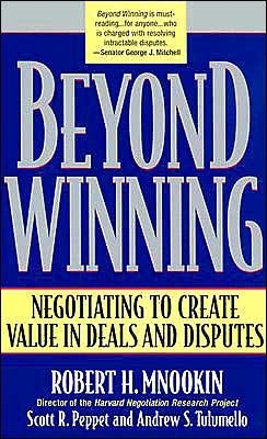 BEYOND WINNING: NEGOTIATING TO CREATE VALUE IN DEA | 9780674012318 | VARIOUS AUTHORS