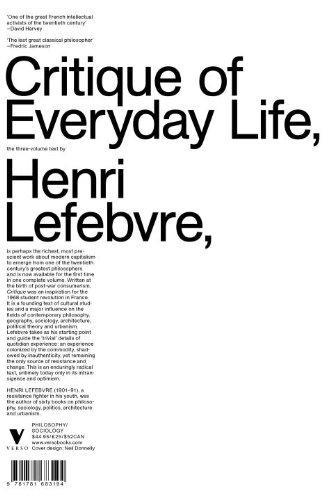 CRITIQUE OF EVERYDAY LIFE | 9781781683170 | HENRI LEFEBVRE