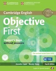 FC OBJECTIVE FIRST 2015 SB NO KEY+CD ROM | 9788483236888 | CAPEL, ANNETTE/SHARP, WENDY