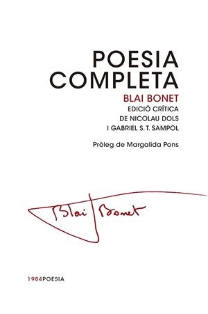 BLAI BONET POESIA COMPLETA | 9788415835462 | Bonet i Rigo, Blai