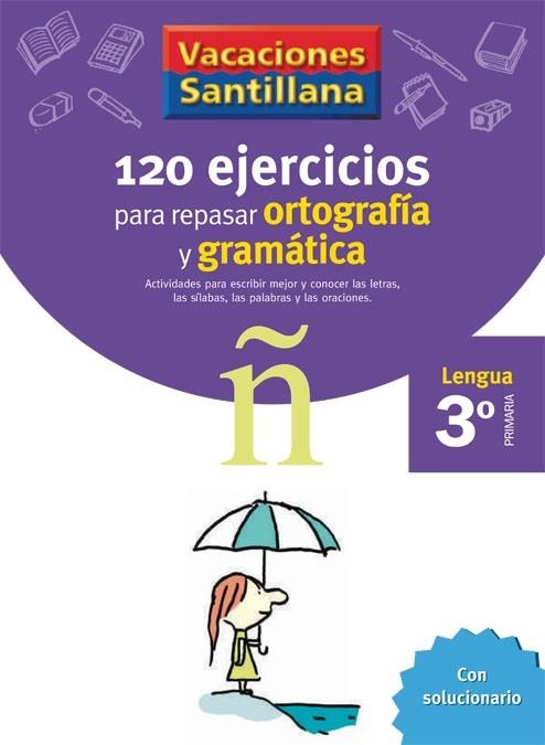 3º VACACIONES ORTOGRAFÍA Y GRAMÁTICA | 9788429407631 | Varios autores