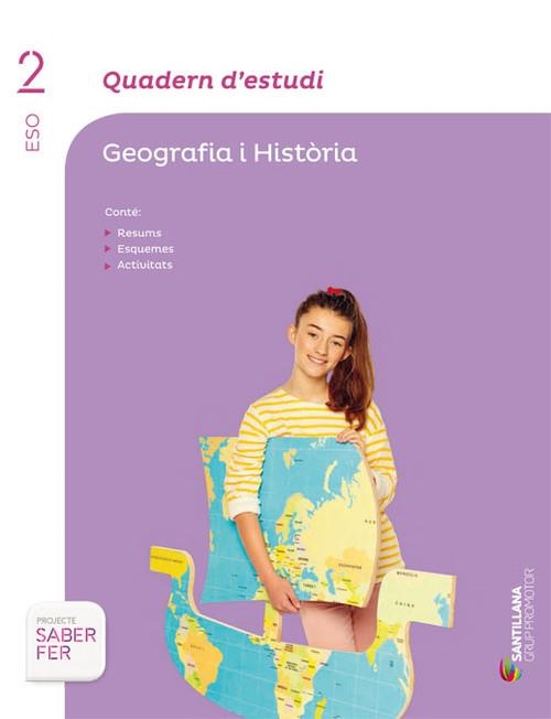 QUAD ESTUDI GEOGR I HIST CATAL ED15-2SEC | 9788490477014 | VARIOS AUTORES