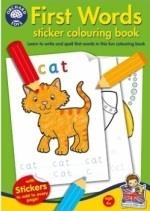 FIRST WORDS STICKER COLOURING BOOK | 5011863501240 | VARIS AUTORS