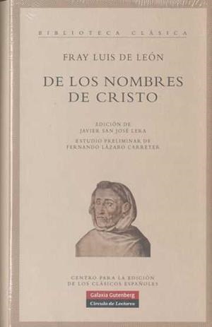 DE LOS NOMBRES DE CRISTO | 9788481096934 | León, Fray Luis de