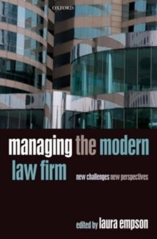 MANAGING THE MODERN LAW FIRM | 9780199589647 | LAURA EMPSON