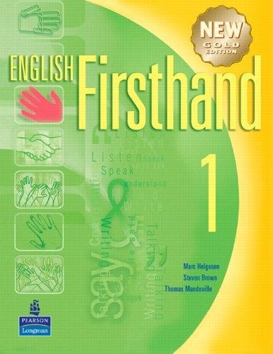 ENGLISH FIRSTHAND 1 WORKBOOK GOLD EDITION | 9789620058233