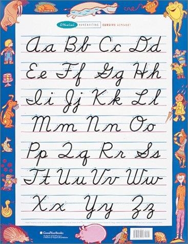 D'NEALIAN HANDWRITING WALL CHART CURSIVE | 9780673360953 | GYB