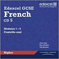 EDEXCEL GCSE FRENCH HIGHER AUDIO CDS | 9781846904875 | CLIVE BELL