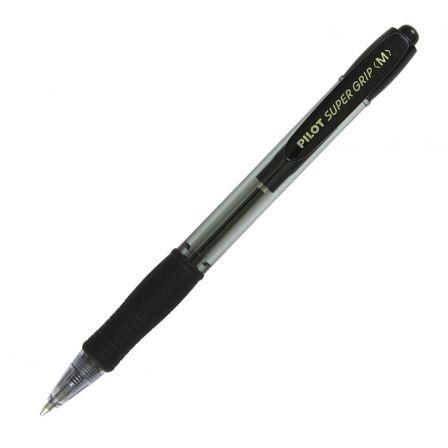 BOLIGRAFO PILOT SUPER GRIP <M> NEGRO | 4902505154881