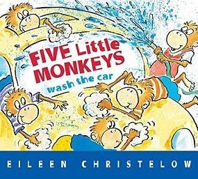 FIVE LITTLE MONKEYS WASH THE CAR | 9780544302365 | EILEEN CHRISTELOW