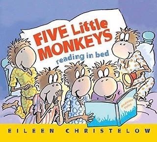 FIVE LITTLE MONKEYS READING IN BED | 9780544173309 | EILEEN CHRISTELOW