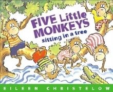 FIVE LITTLE MONKEYS SITTING IN A TREE | 9780395664131 | EILEEN CHRISTELOW