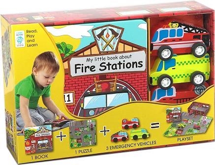 MY LITTLE FIRE STATION (BOOK+TOY) | 9788778845801 | LOUISE BUCKENS