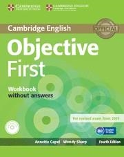 FC OBJECTIVE FIRST 2015 INT. ED. WB NO KEY | 9781107628397 | CAPEL, ANNETTE/SHARP, WENDY