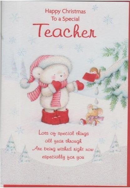POSTAL HAPPY CHRISTMAS TEACHER HO-HO-HO | 5060197060008