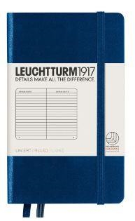 NOTEBOOK POCKET A6, TAPA DURA, LINEAS AZUL MARINO | 4004117393808