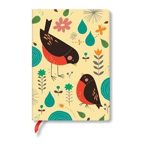 LIBRETA TRACY WALKER'S ANIMAL FRIENDS MOTHER ROBIN MIDI | 9781439735558