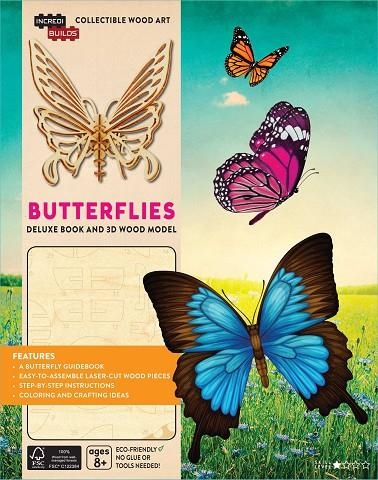 INCREDIBUILDS:BUTTERFLIES DELUX AND MODEL SET | 9781682980071 | INSIGHT
