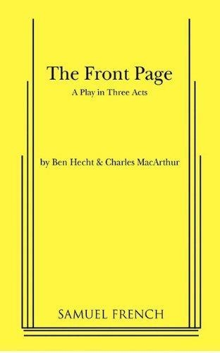 THE FRONT PAGE | 9780573609121 | BEN HECHT