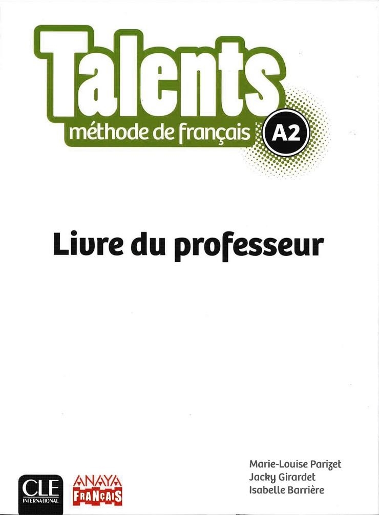 TALENTS A2 GUIDE PEDAGO | 9782090386332 | MARIE - LOUISE PARIZET