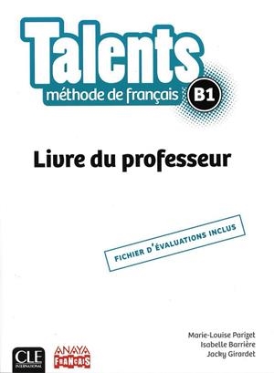 TALENTS B1 GUIDE PEDAGO | 9782090386363 | CLE INTERNATIONAL