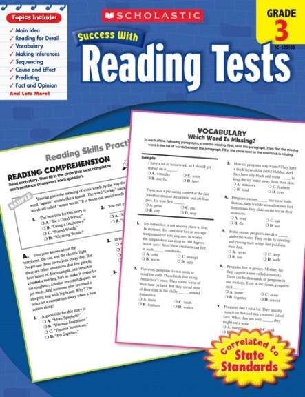 SCHOLASTIC SUCCESS WITH READING TESTS G3 | 9780545201032
