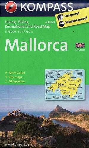 MALLORCA MAP 1:75000 ENGLISH + AKTIV GUIDE | 9783990441794 | VVAA