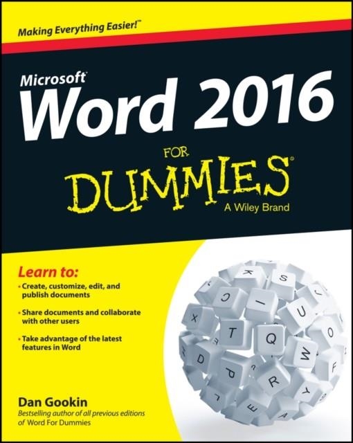 MICROSOFT WORD FOR DUMMIES 2016 | 9781119076896 | DAN GOOKIN