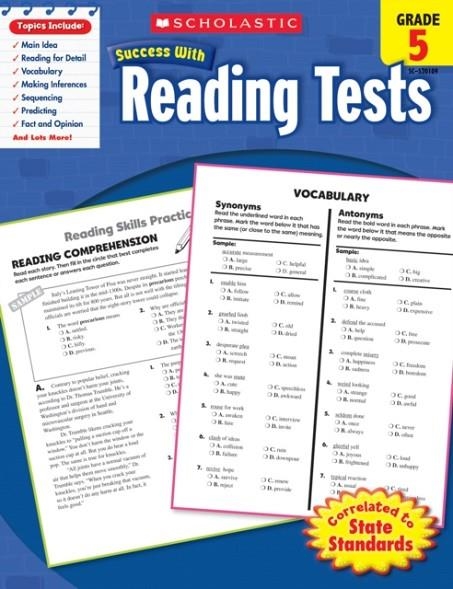 SCHOLASTIC SUCCESS WITH READING TESTS G5 | 9780545201094