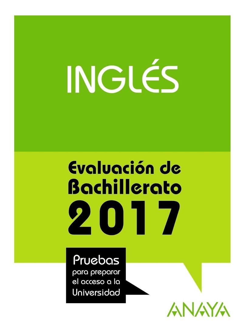 INGLÉS EVALUACION DE BACHILLERATO 2017 | 9788469844779 | NICOLA HOLMES