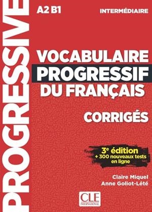 VOCABULAIRE 3E - CORRIGÉS A2-B1 | 9782090380163 | CLAIRE MIQUEL