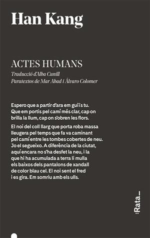 ACTES HUMANS | 9788416738359 | Han Kang