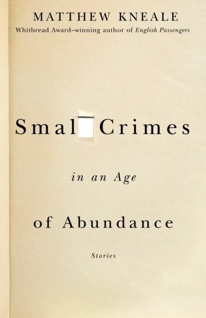 SMALL CRIMES IN AN AGE OF ABUNDANCE | 9781400079575 | MATTHEW KNEALE