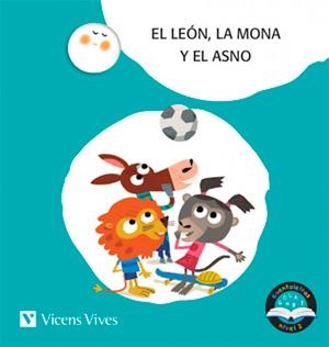 EL LEÓN, LA MONA Y EL ASNO. CUENTALETRAS NIVEL 2 (N). LETRA DE PALO | 9788468249858 | D. MORENO, M.ª C. RODRÍGUEZ