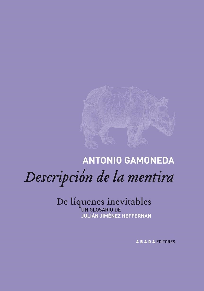 Descripción de la mentira | 9788496258037 | Gamoneda Lobón, Antonio