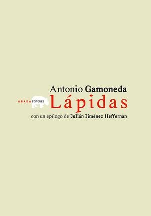 Lápidas | 9788496258921 | Gamoneda Lobón, Antonio