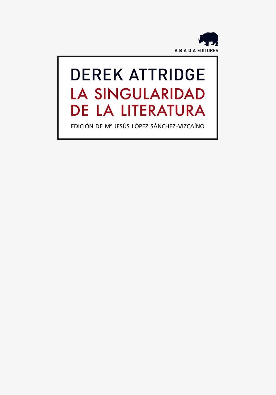 La singularidad de la literatura | 9788415289241 | Attridge, Derek