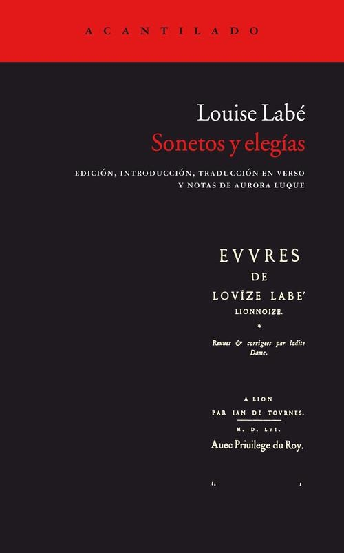Sonetos y elegías | 9788415277194 | Labé, Louise