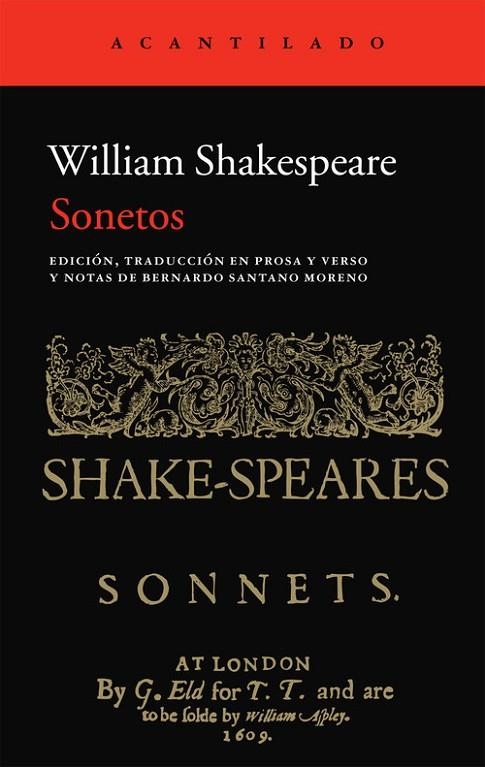 Sonetos | 9788415689324 | Shakespeare, William